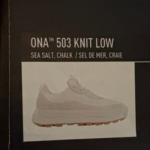 Sorel Knit Low Sneakers - White and Tan